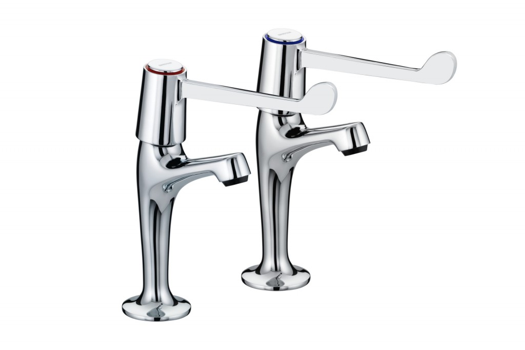 lever kitchen sink pillar taps