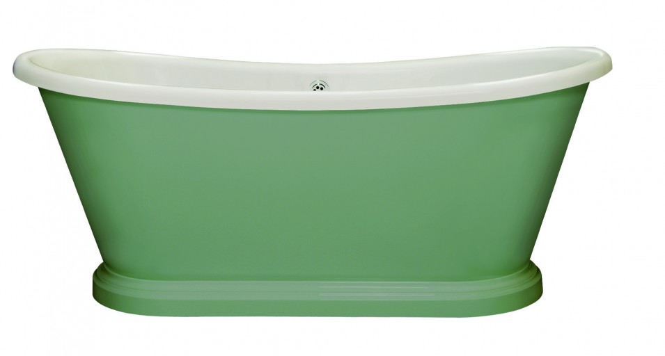 BAS063 Boat Bath Painted Chappel Green
